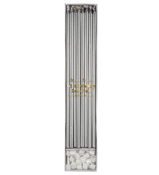 Silver Long Candles