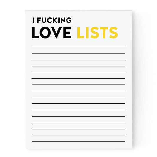 I Fucking Love Lists Small Notepad