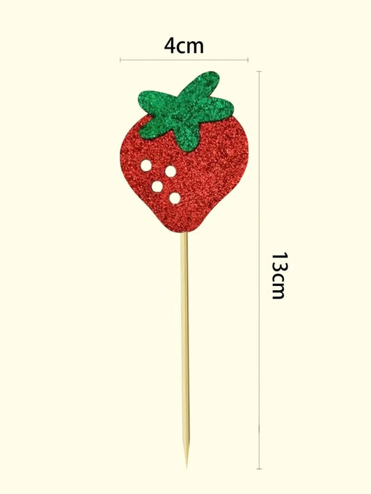Strawberry Cupcake Topper