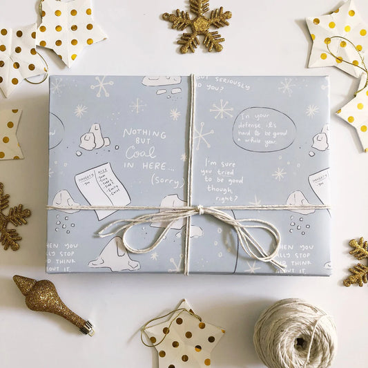Nothing but Coal wrapping paper