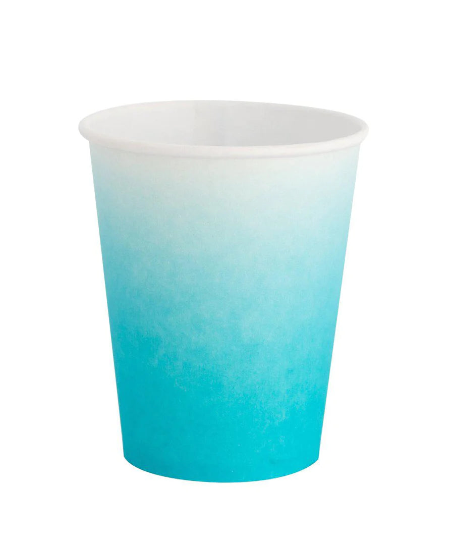 Oh Happy Day Blue Ombré Cups