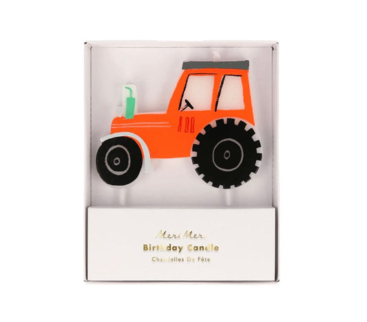 On the Farm Tractor Candle