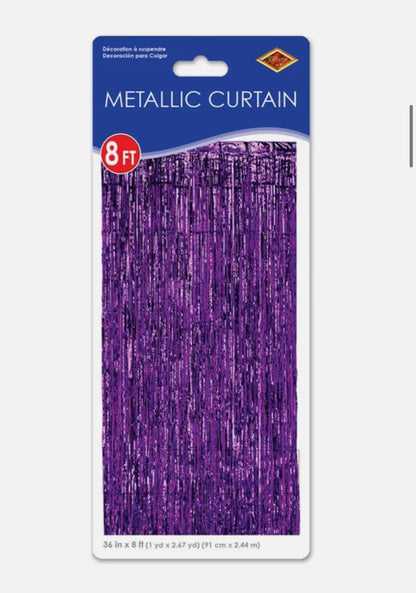 Metallic Fringe Curtain