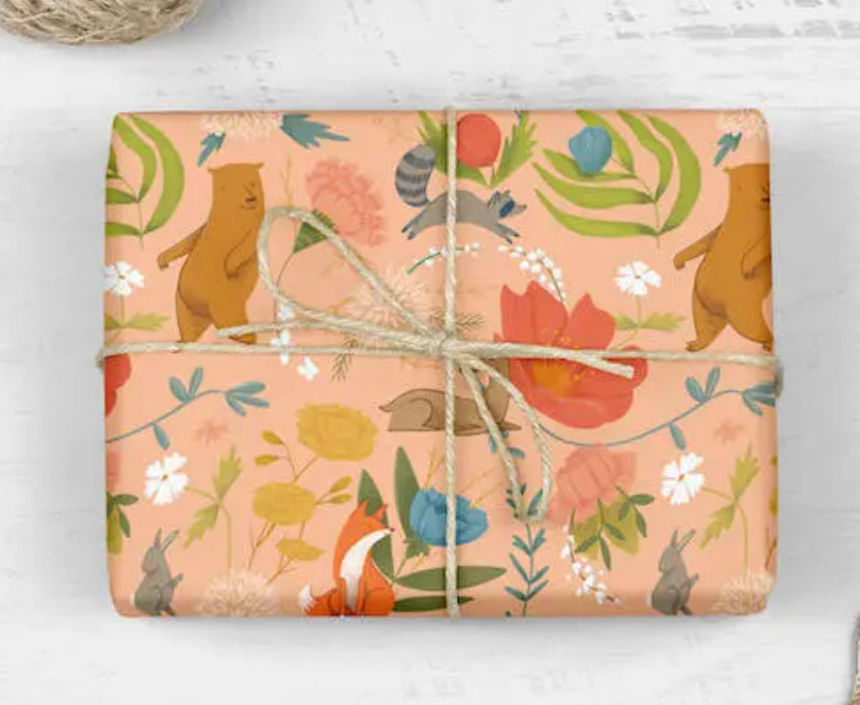 Dancing Animals Wrapping Paper