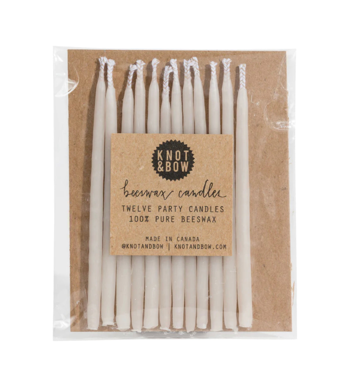 Beeswax Party Candles - Ivory