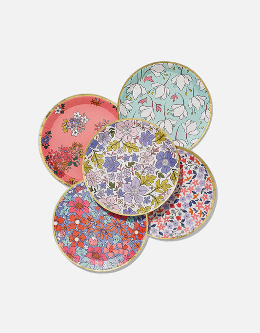 Floral Pattern Plates - Small