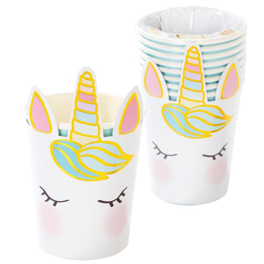 Unicorn Party Cups - 8 Pack