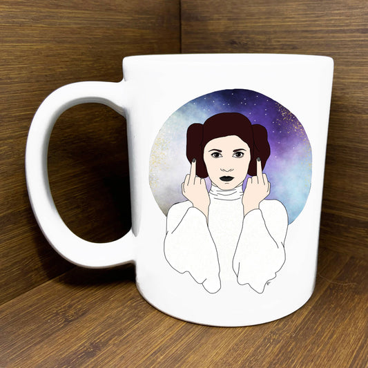 Princess Leia Middle Finger Mug