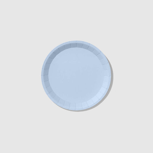 Pale Blue Paper Plates - Small