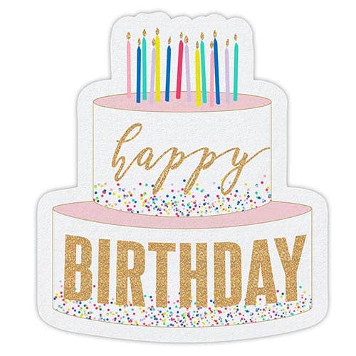 Happy Birthday Cake Paper Napkin