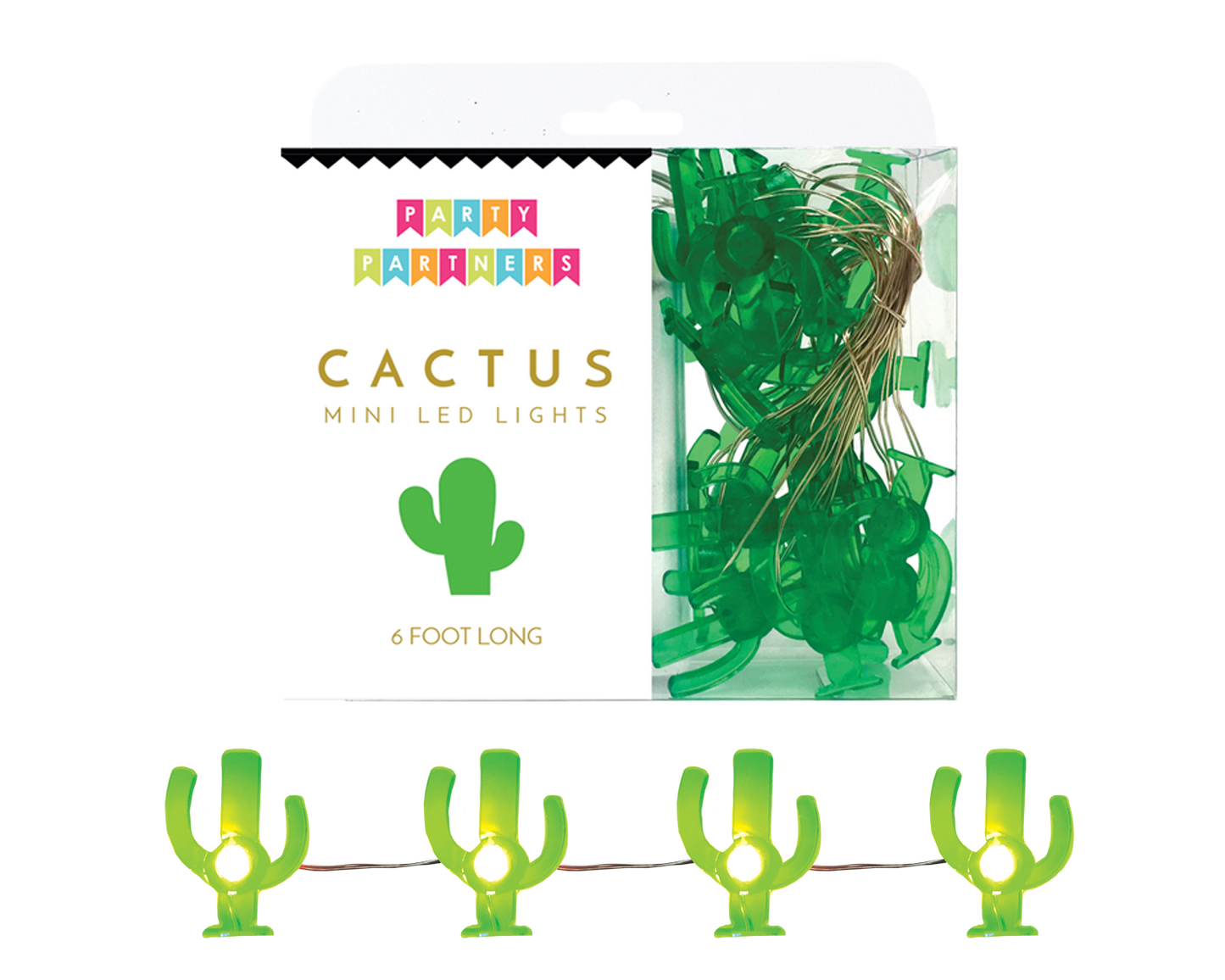 Cactus Mini LED Lights Garland