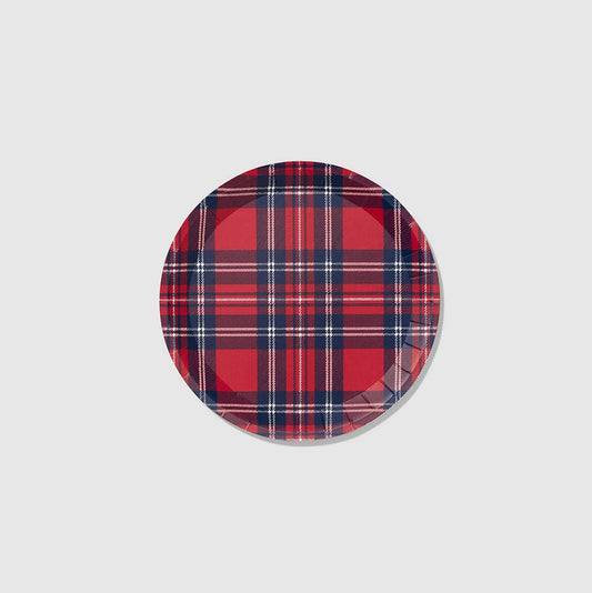 Plaid Holiday Plates - Small