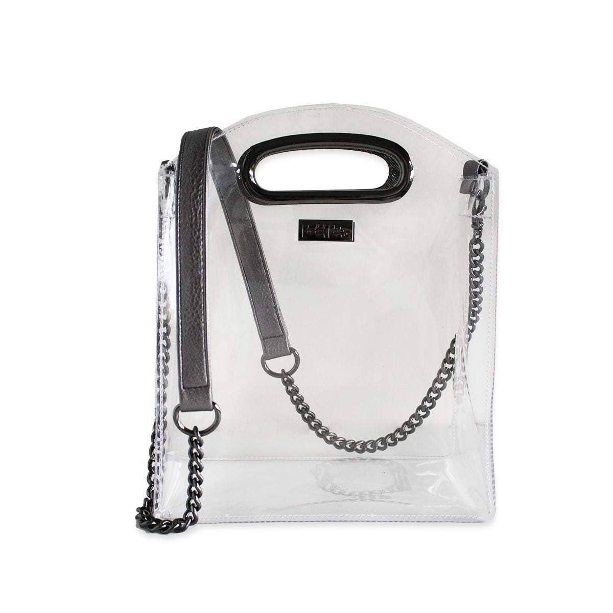 Clear and Black Crossbody Bag