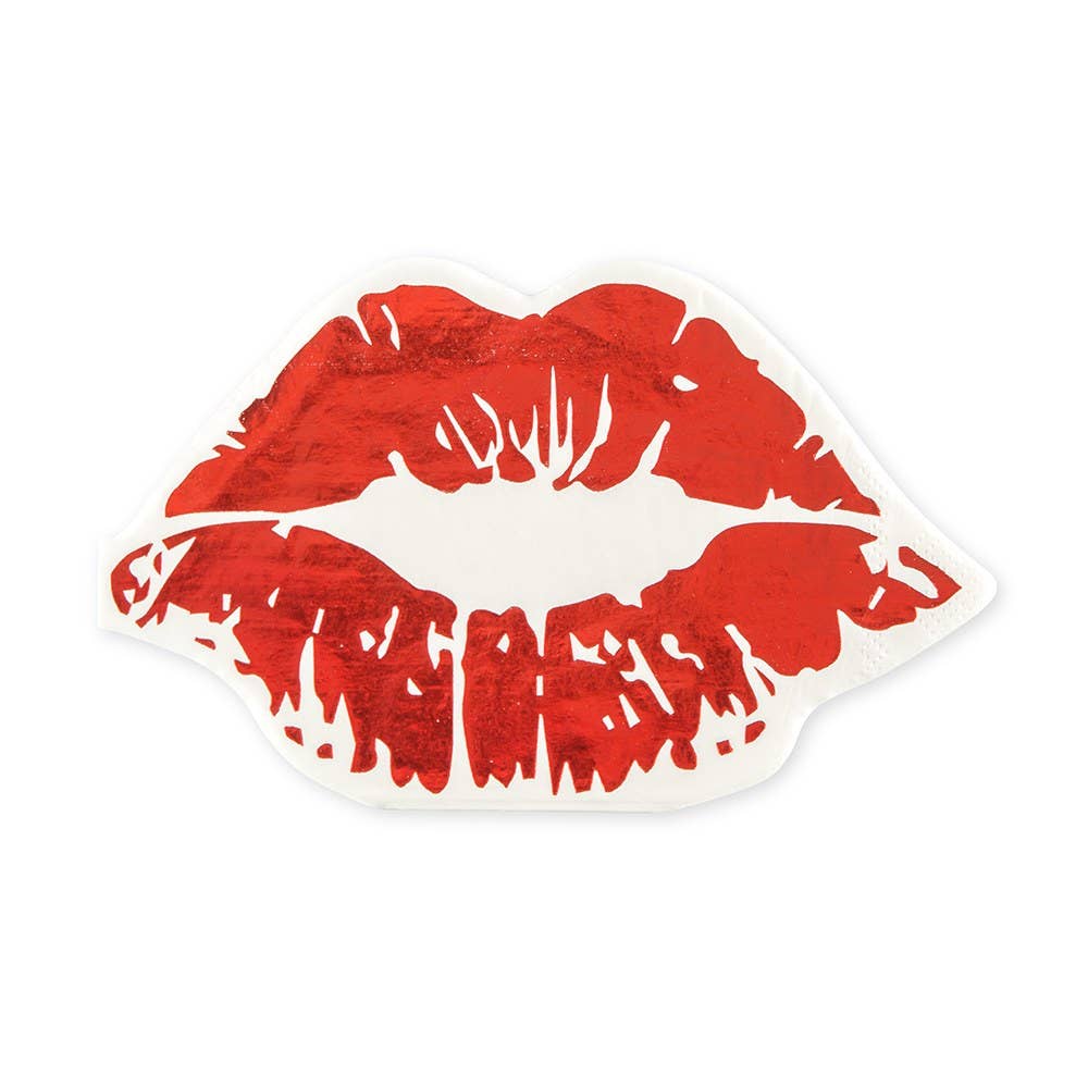 Red Lip Paper Napkins