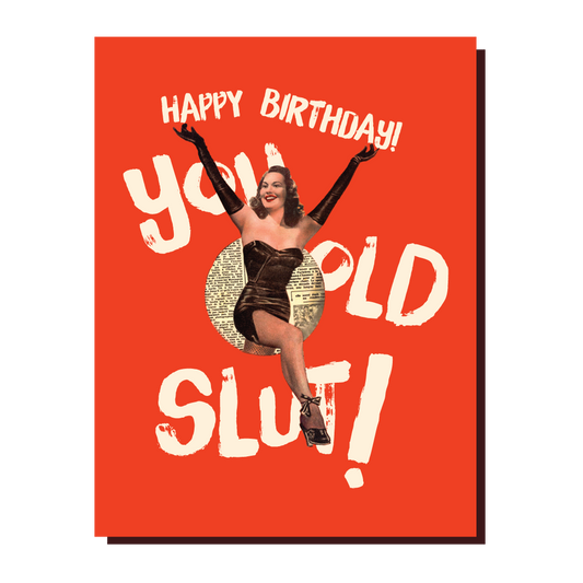 Happy Birthday You Old Slut Card