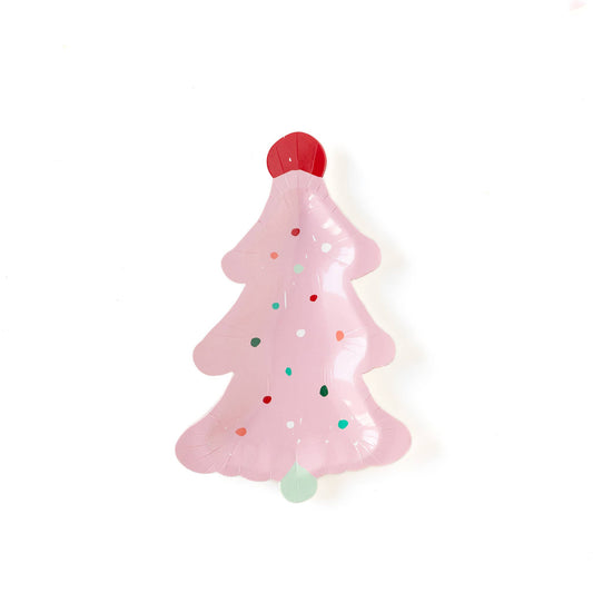 Christmas Frosting Tree Plates