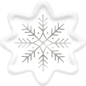 Snowflake Paper Plates