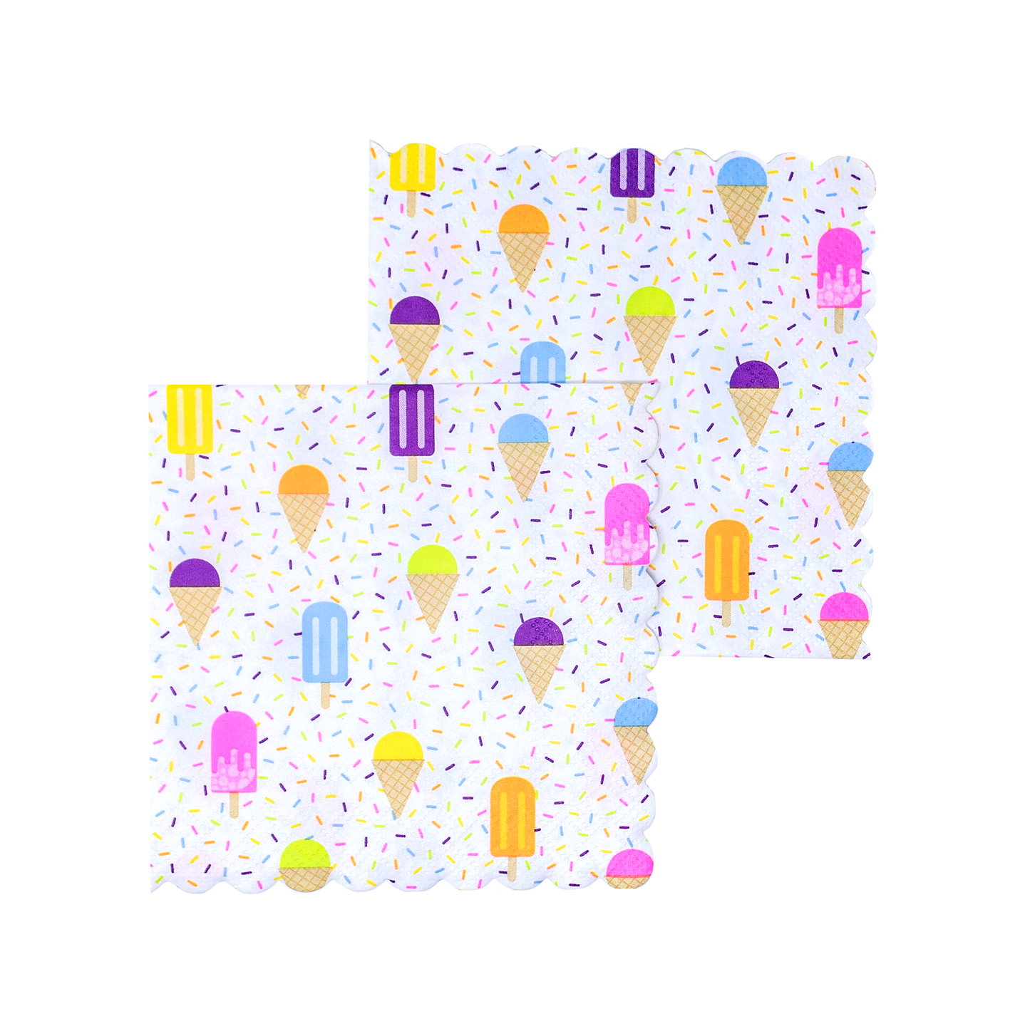Ice Cream and Popsicle Paper Napkins
