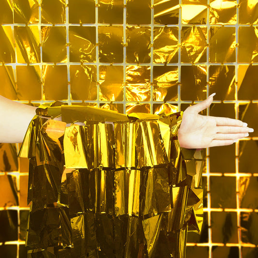 Foil SQUARE Curtain- 6.5ft Length